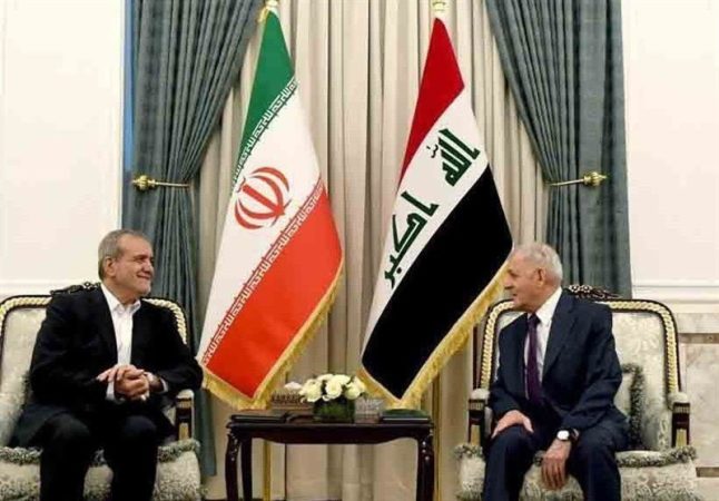 دیدار پزشکیان با رئیس جمهور عراق